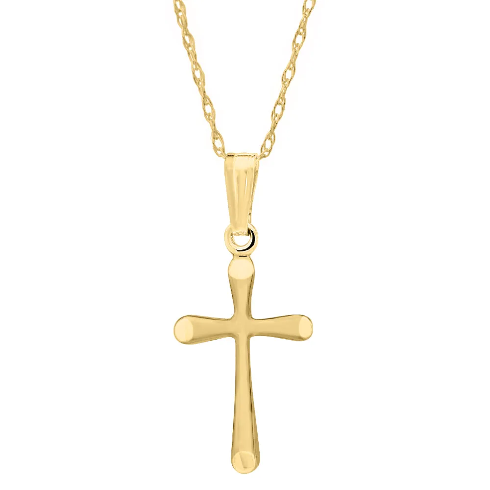 14k Children's Petite Cross Necklace