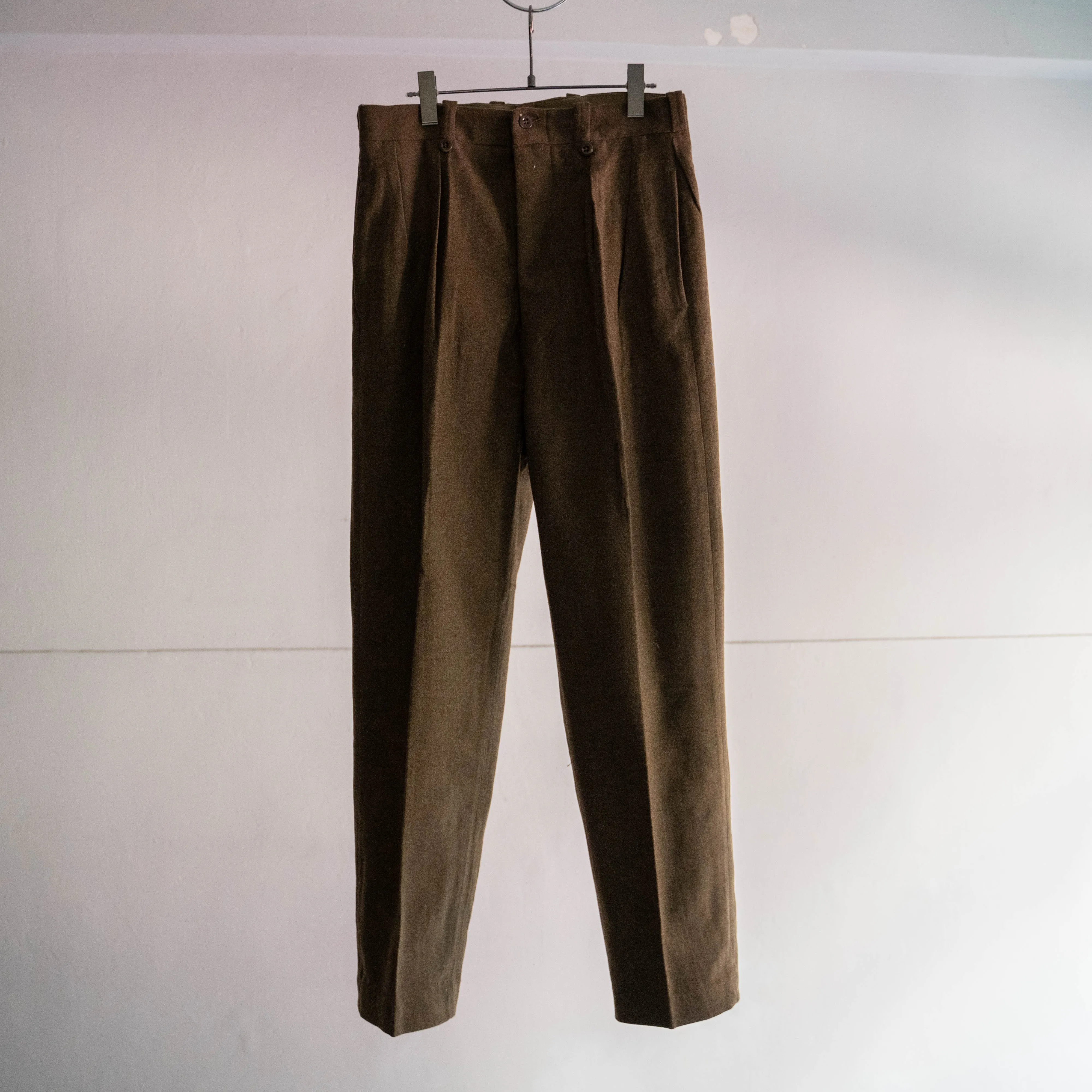 1950-60s French military m52 wool pants 'dead stock' "size34" -1