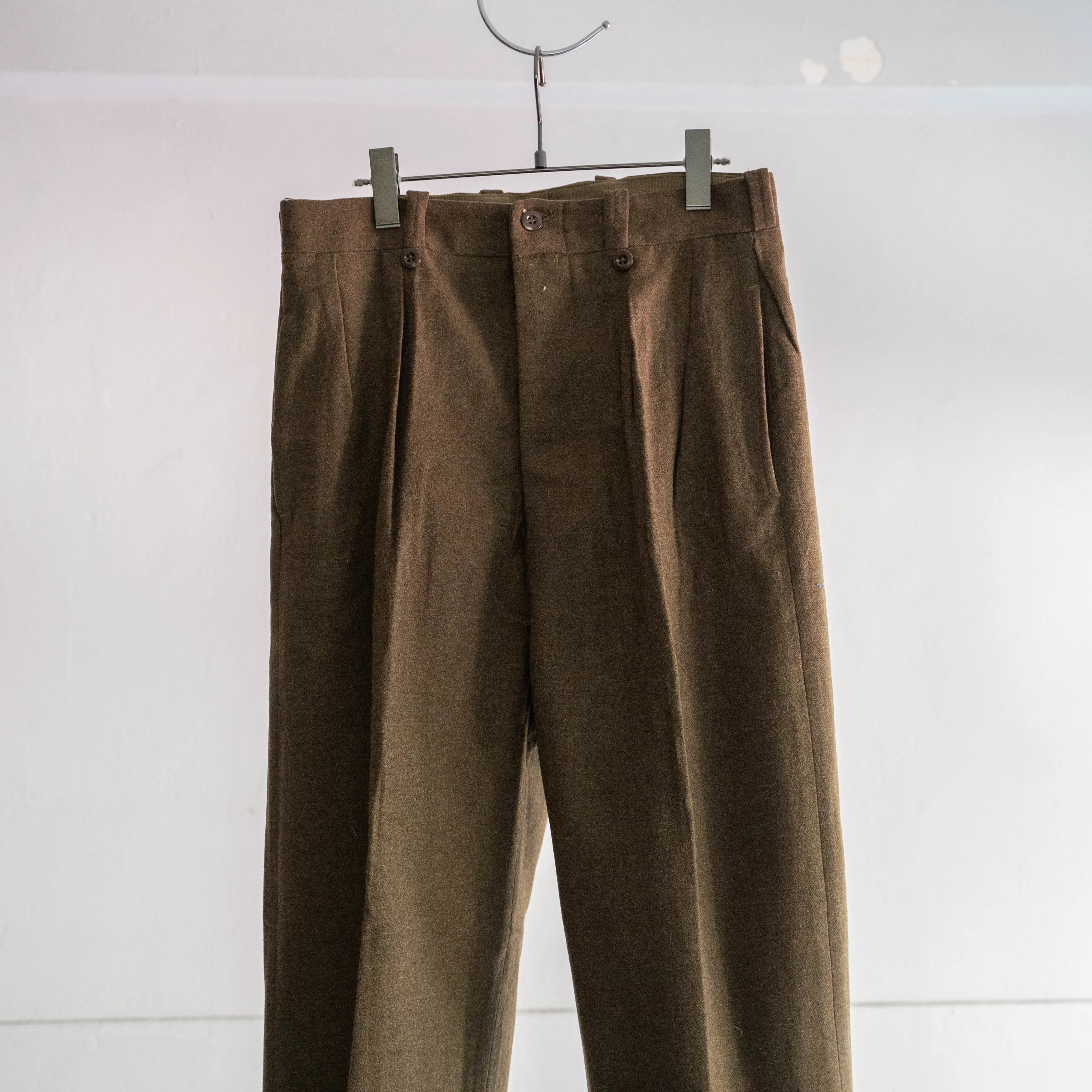 1950-60s French military m52 wool pants 'dead stock' "size34" -1