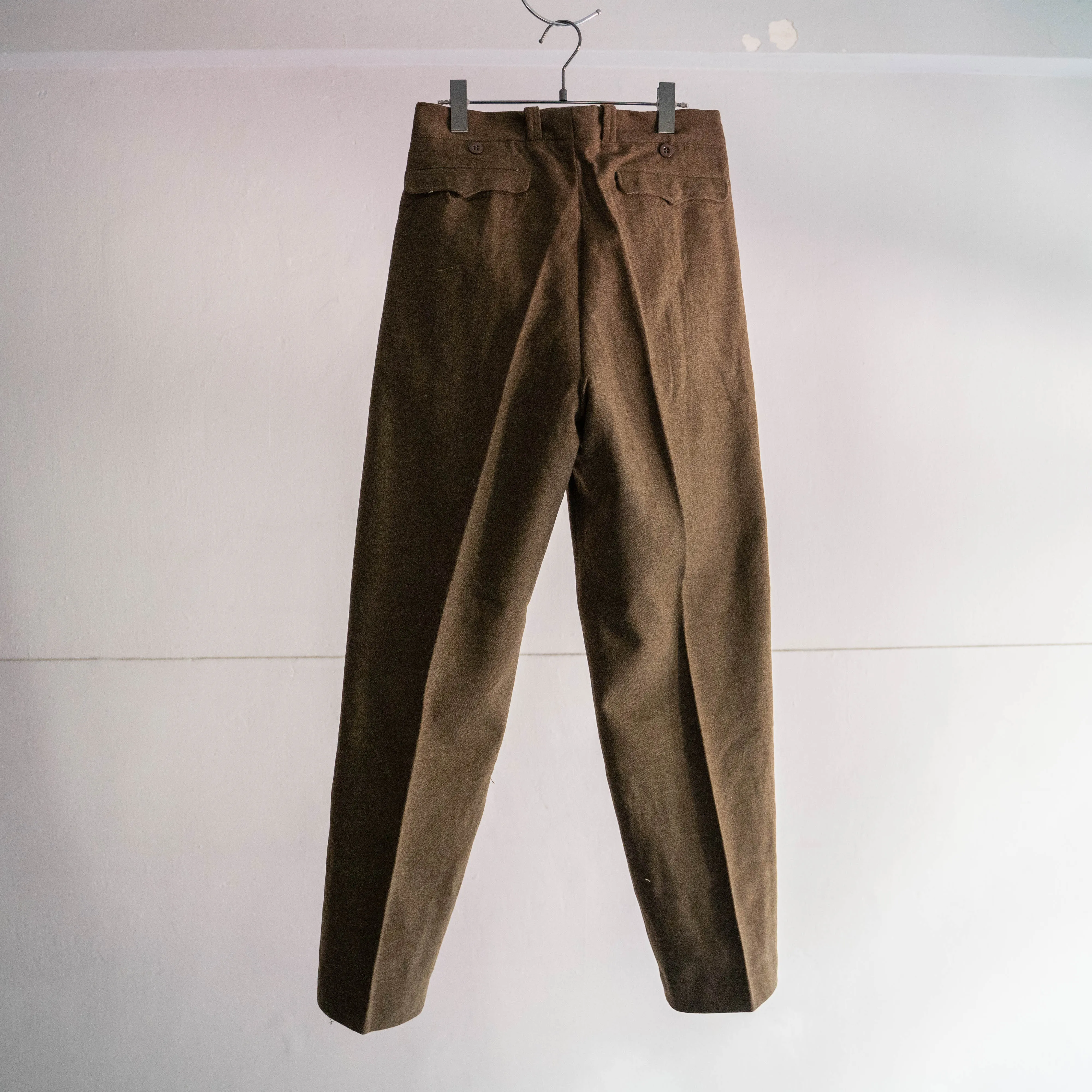 1950-60s French military m52 wool pants 'dead stock' "size34" -1