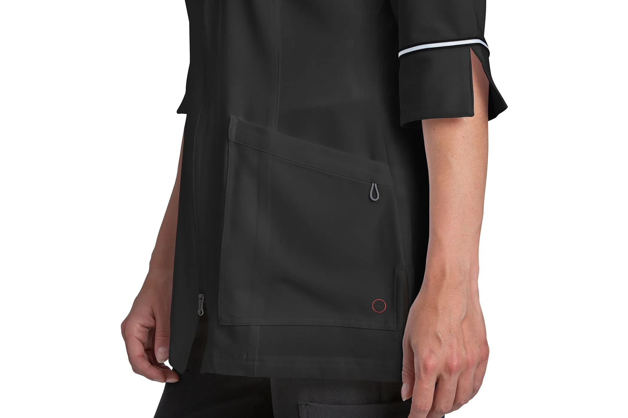 2814 Marvella Labcoat With 2 Way Zipper