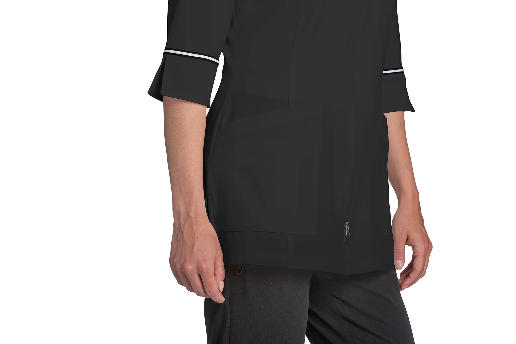 2814 Marvella Labcoat With 2 Way Zipper