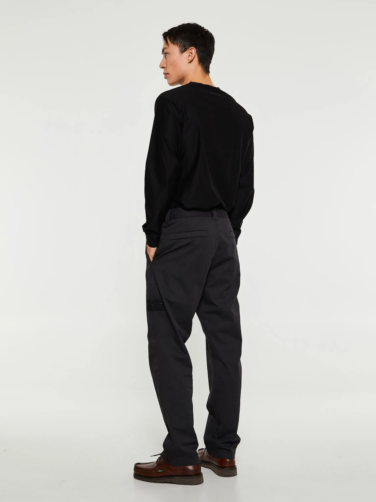 337F6 Pantalone Ghost Regular Pants in Black