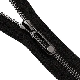 #5 Black Nickel (Gunmetal) Designer Metal Zipper for Jackets