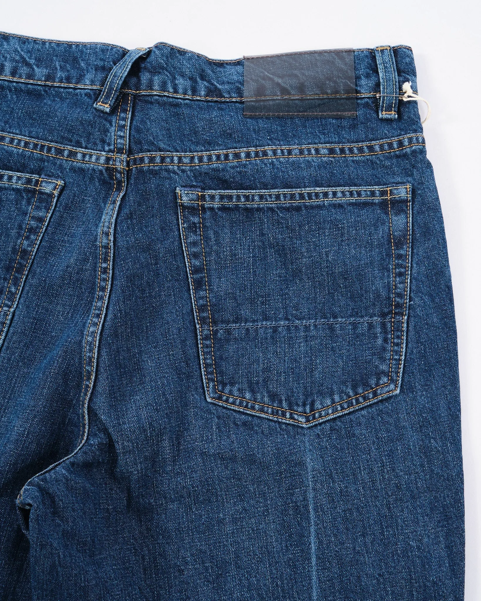 70s Cut Mid Blue Crease Denim