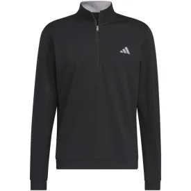 adidas Elevated 1/4 Zip Pullover - Black