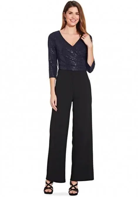 Adrianna Papell AP1E206289 Long Formal Sequins Pant Suit