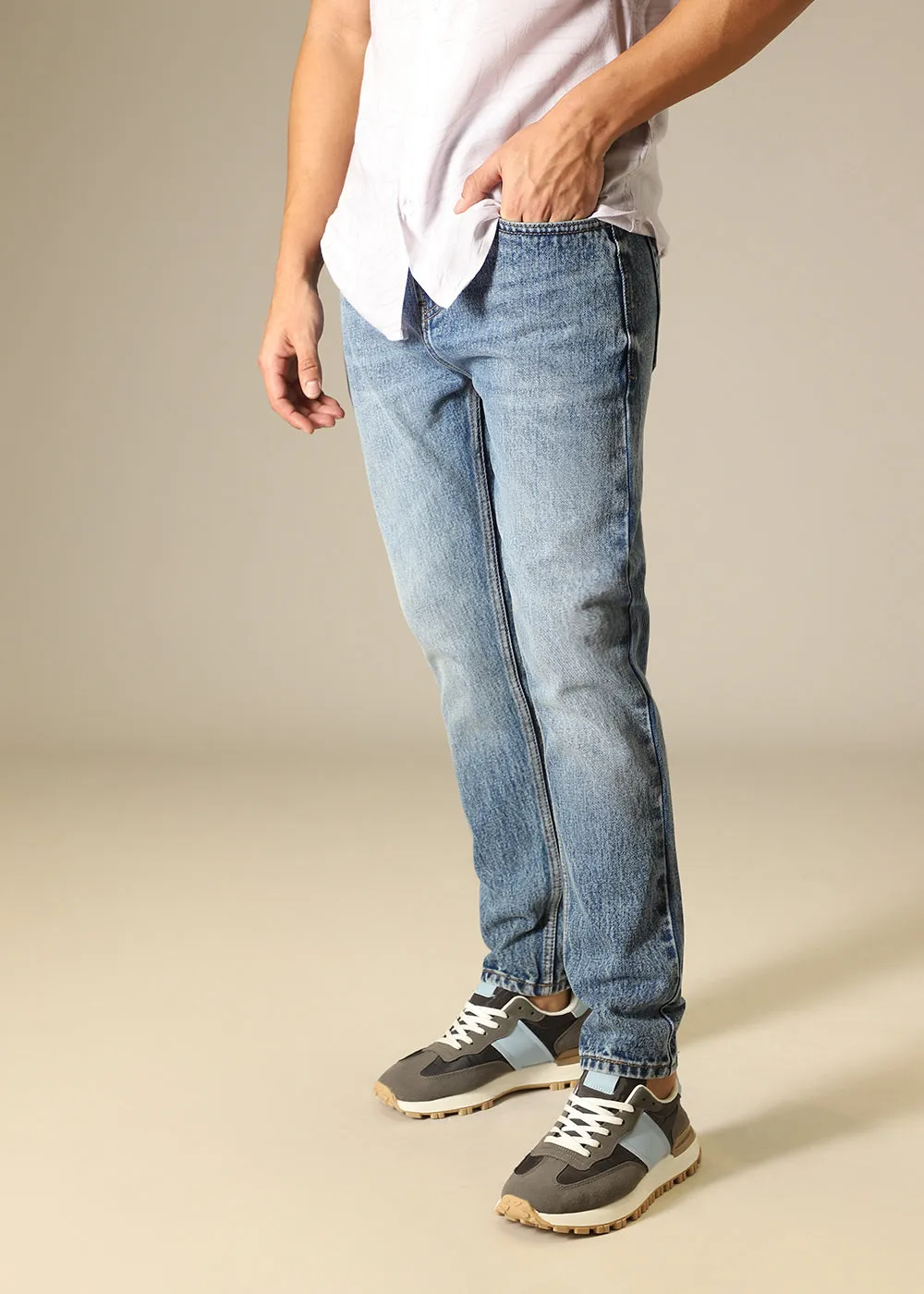 Alice Blue Relaxed Fit Denim