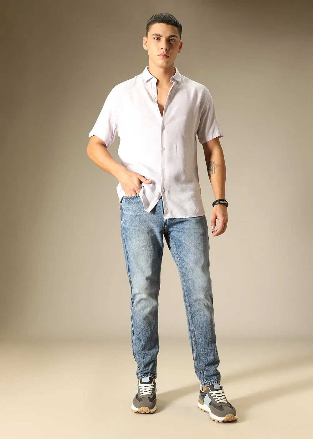 Alice Blue Relaxed Fit Denim