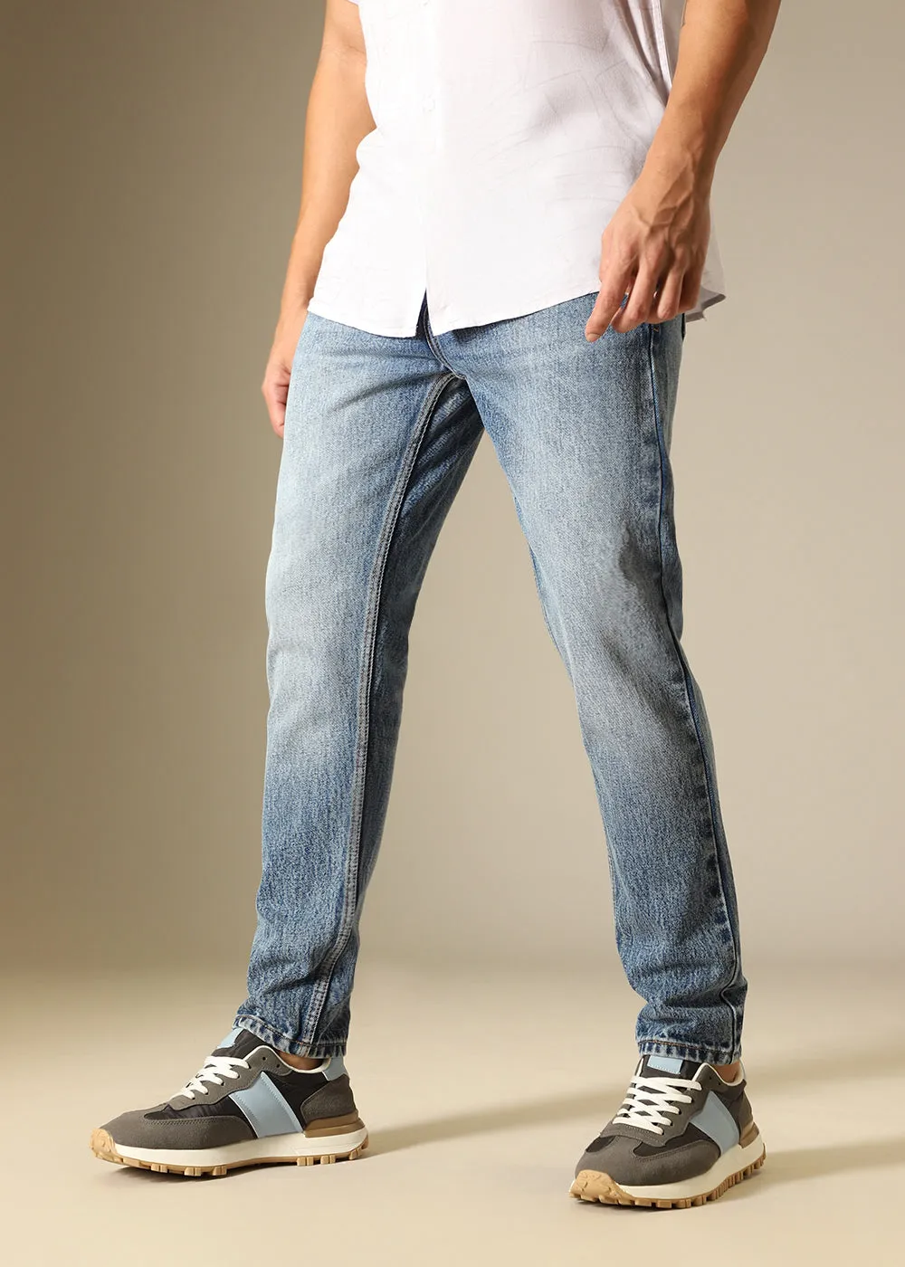 Alice Blue Relaxed Fit Denim