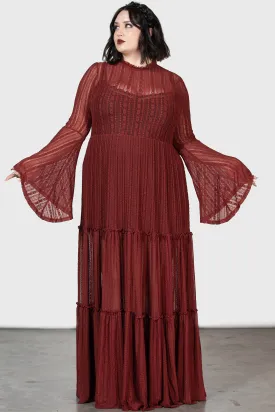 Amanita's Sorrow Maxi Dress [RED] [PLUS]