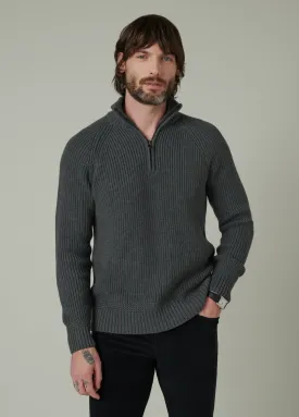 ARCHIE QUARTER ZIP SWEATER