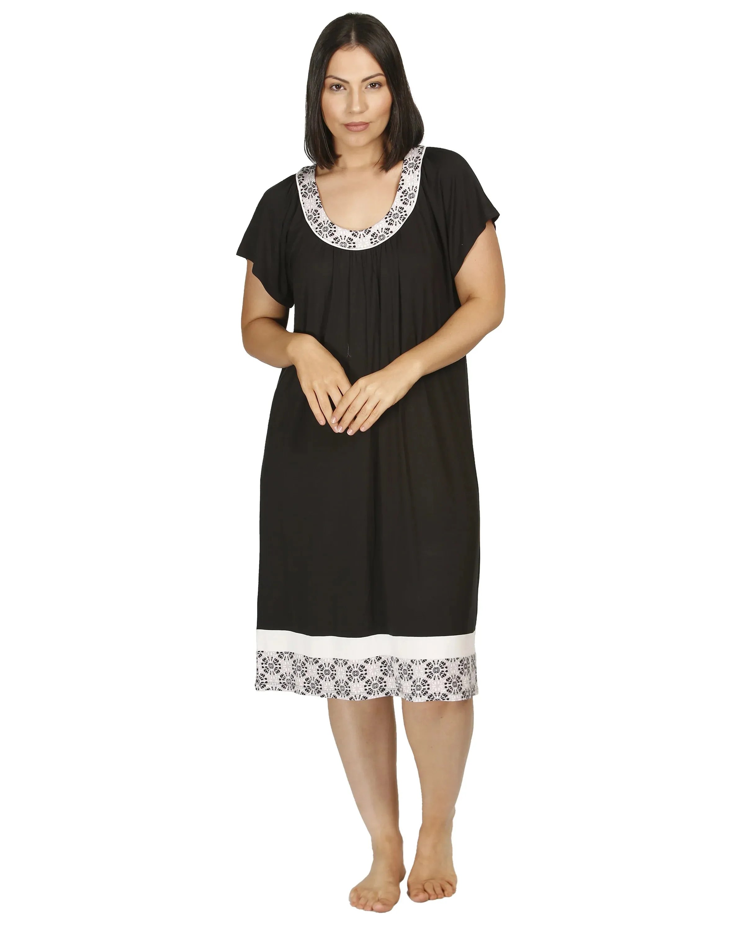 Batik Spliced Nightie