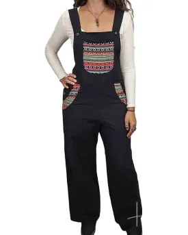 Black Azteka Overalls