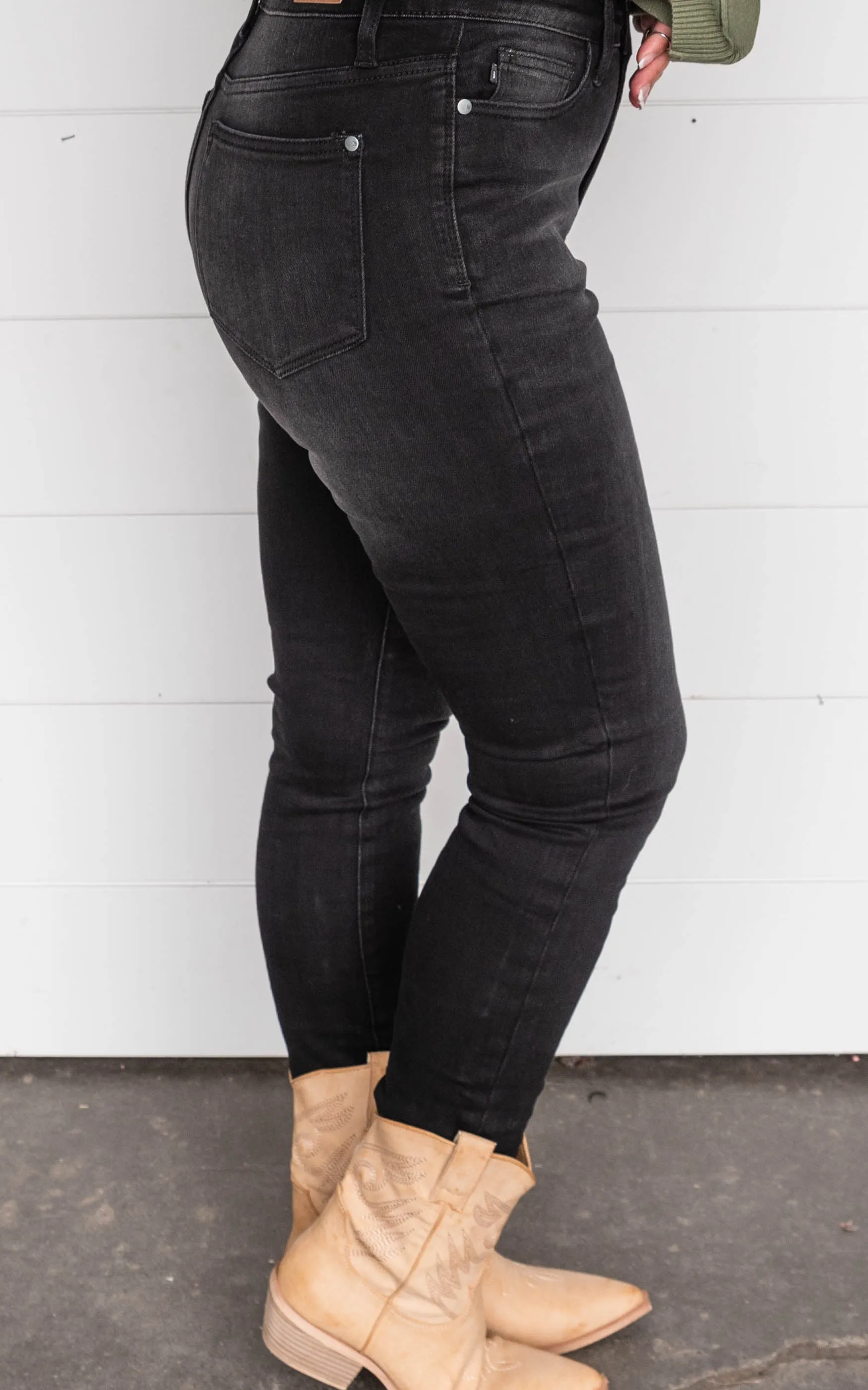 Black High Rise Skinny Jeans- Judy Blue* - Final Sale