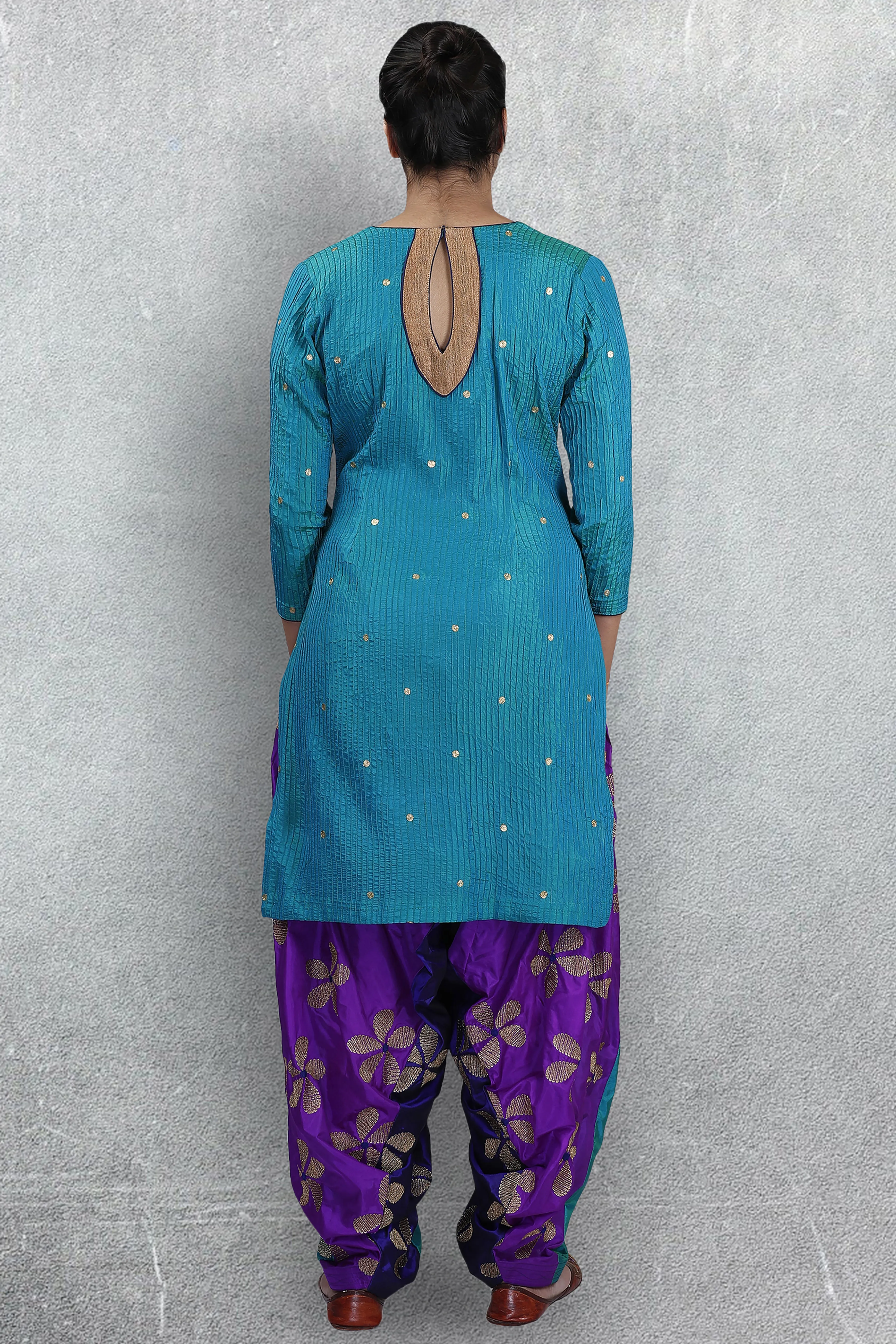 Blue Patiala Suit