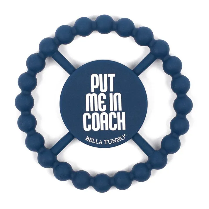 Blue Put Me In Coach Happy Teether