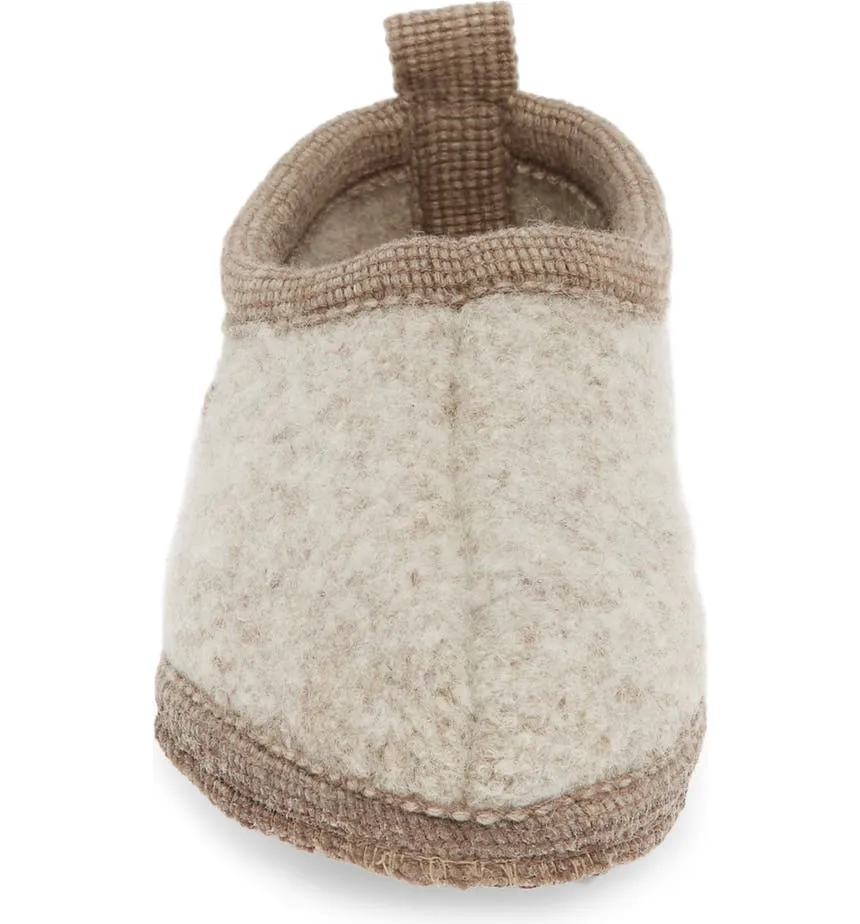 Boiled Wool Slipper "Freddie" in Natural