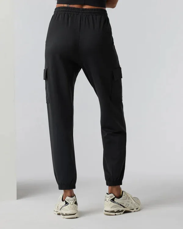 Boyfriend Cargo Jogger - Black