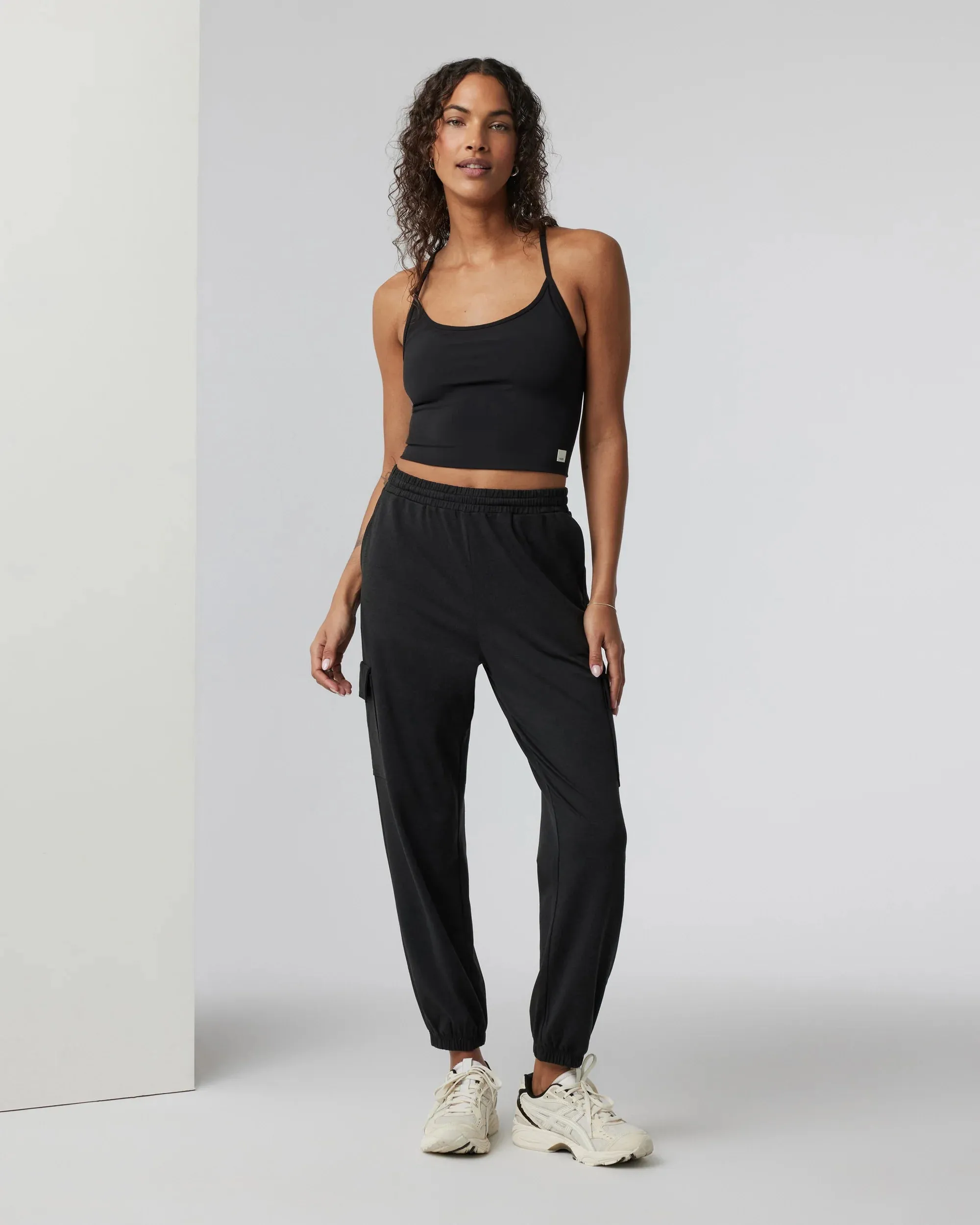 Boyfriend Cargo Jogger - Black