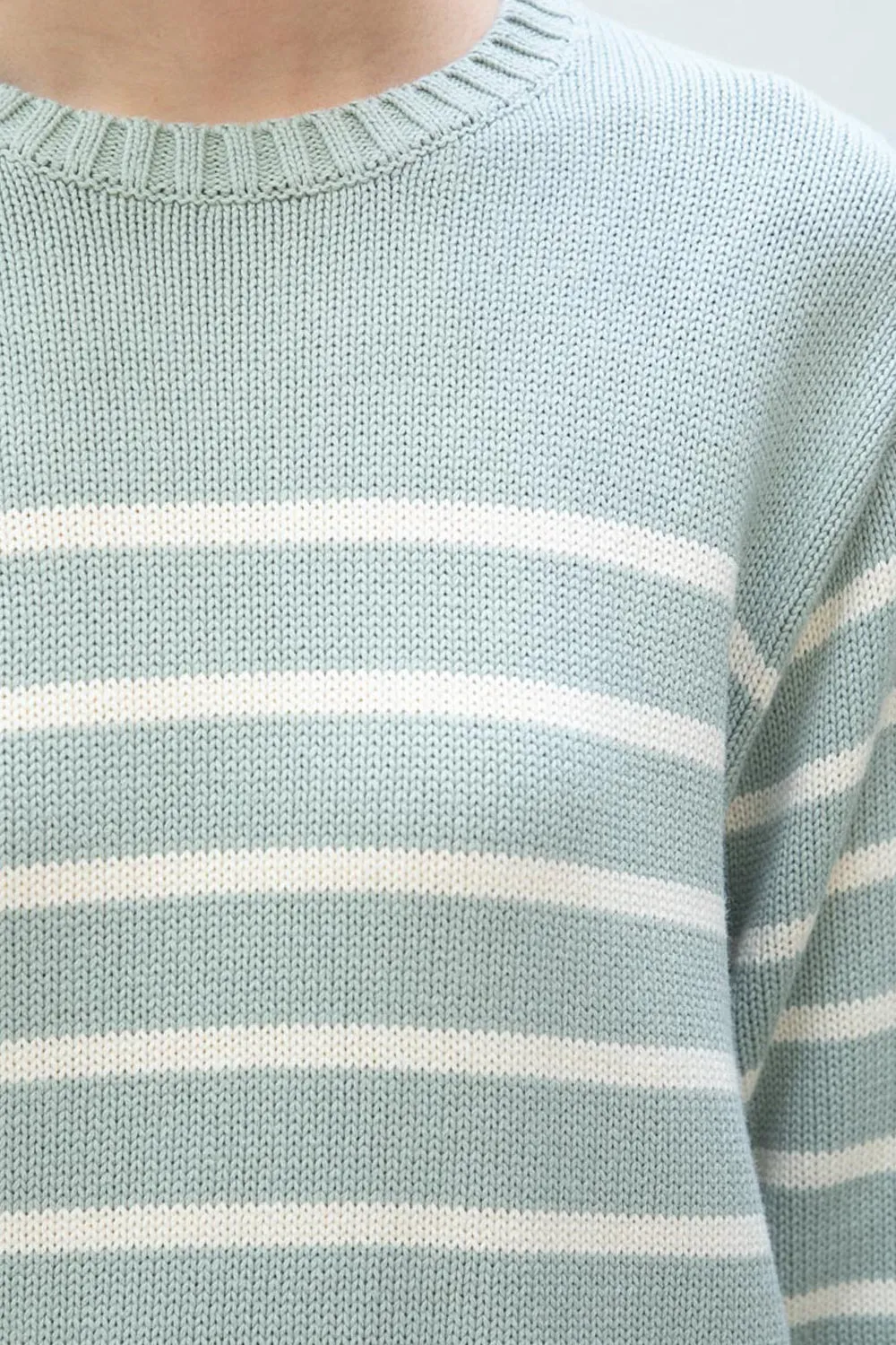 Brianna Cotton Thin Stripe Sweater