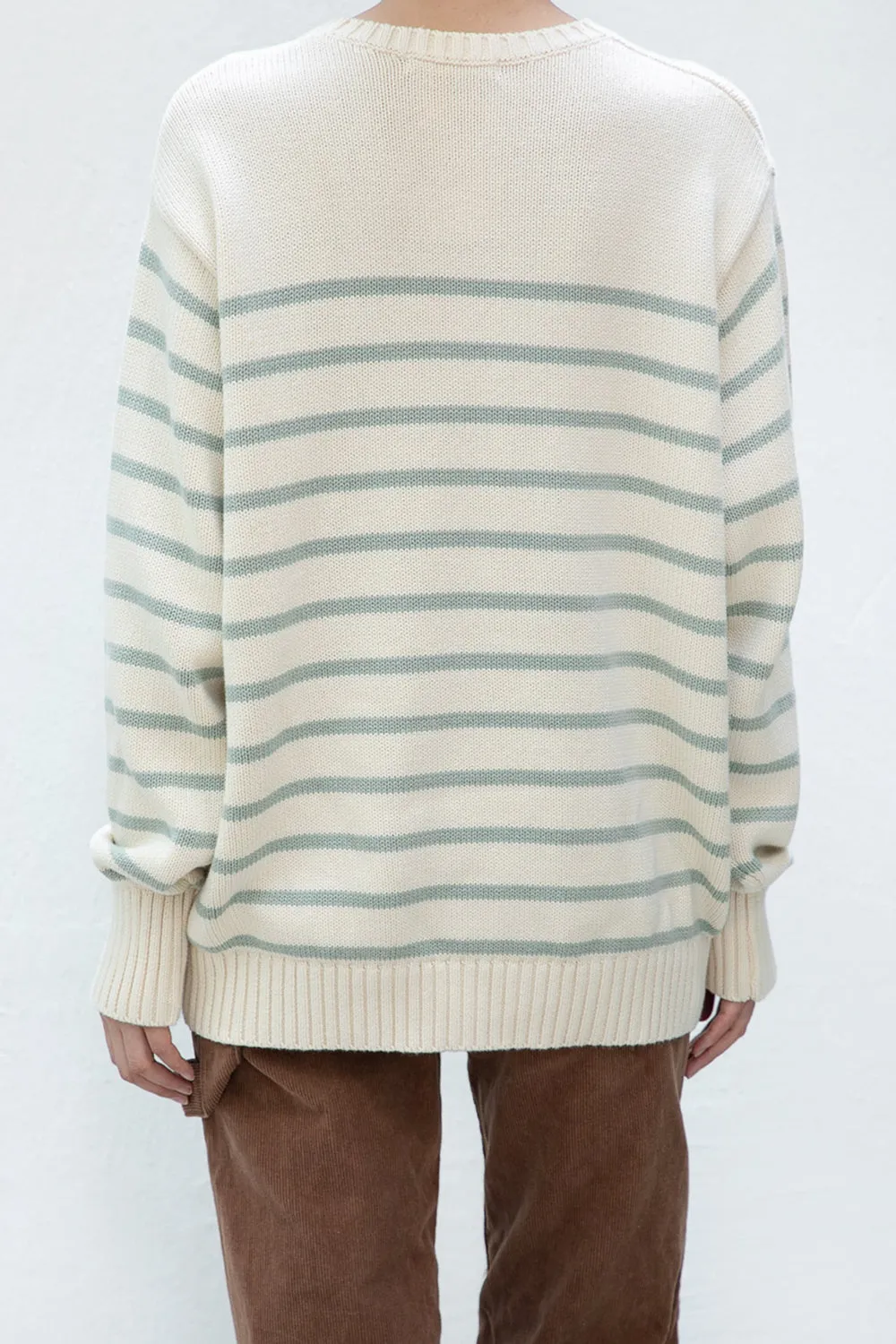 Brianna Cotton Thin Stripe Sweater