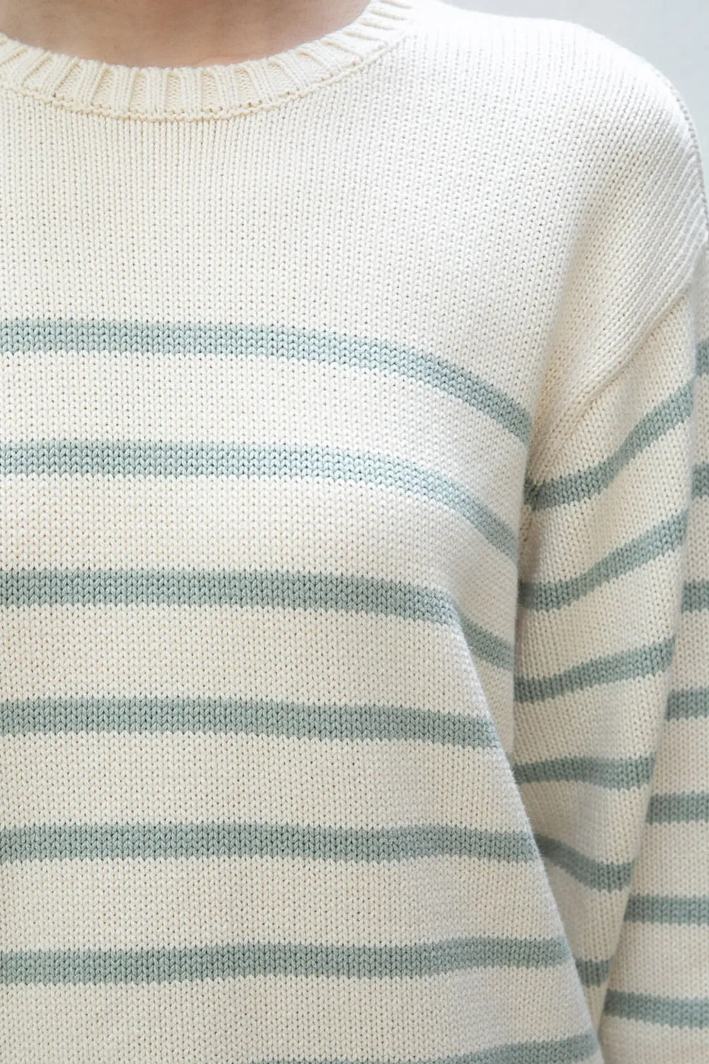 Brianna Cotton Thin Stripe Sweater