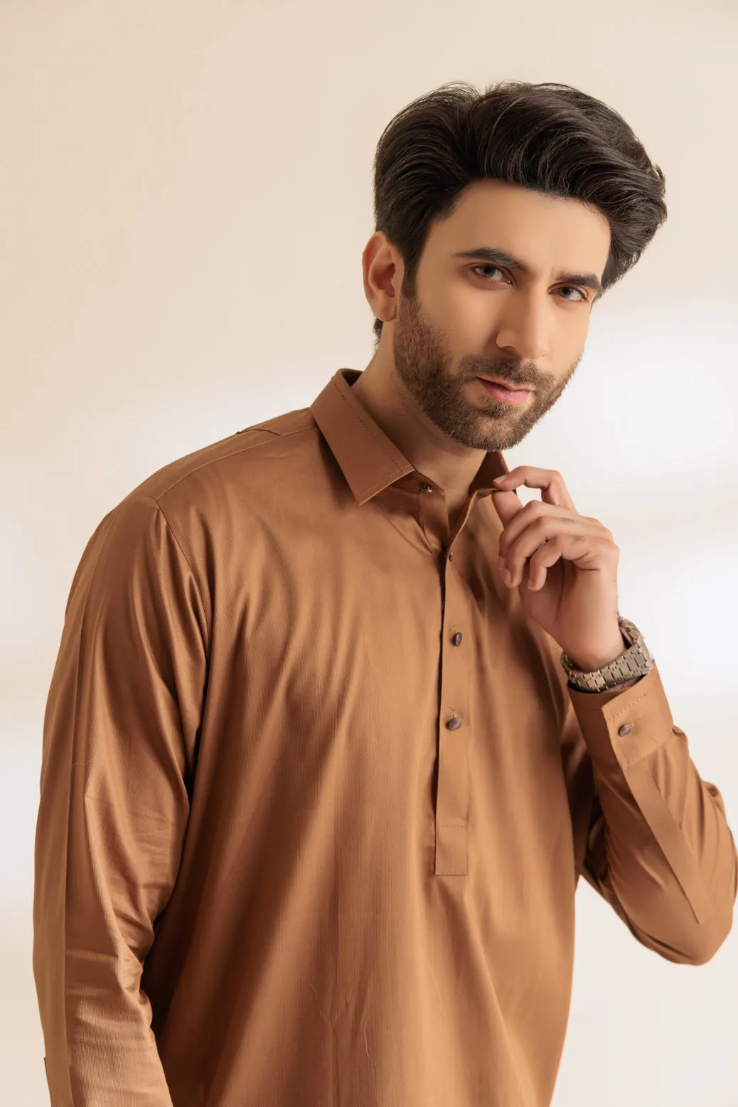 BUFF-BLENDED-SHALWAR SUIT - (GSSS24-005) BIN 48 M11