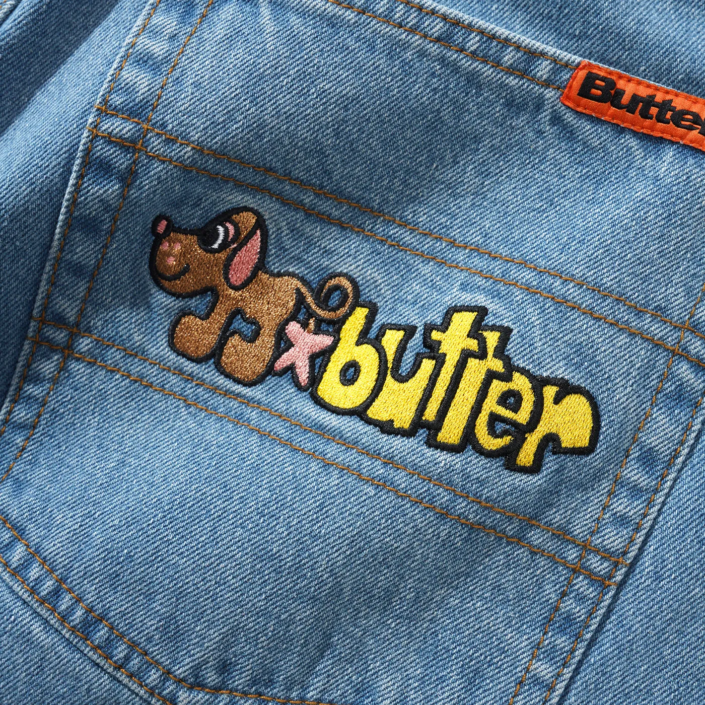 Butter Goods Pooch Relaxed Denim Jeans - Washed Indigo