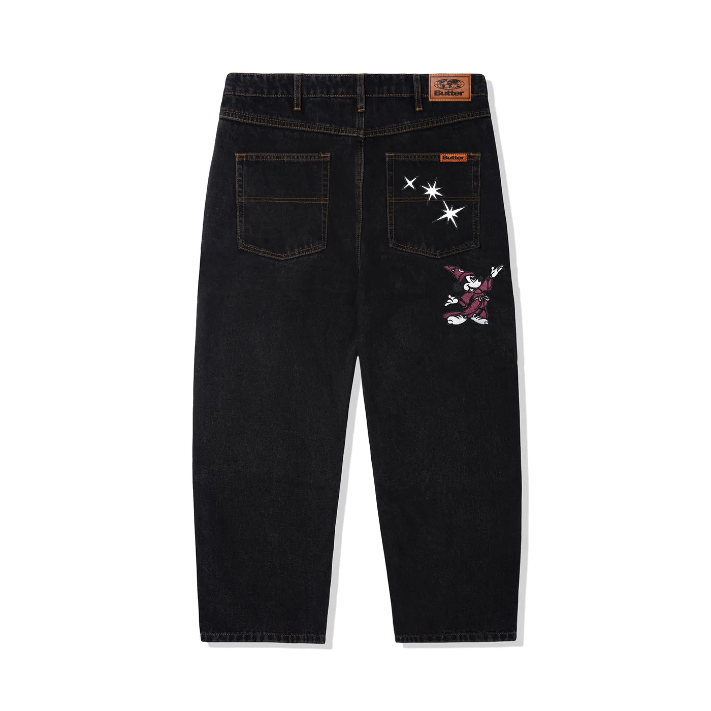 Butter Goods x Disney Fantasia Baggy Denim Jeans - Washed Black