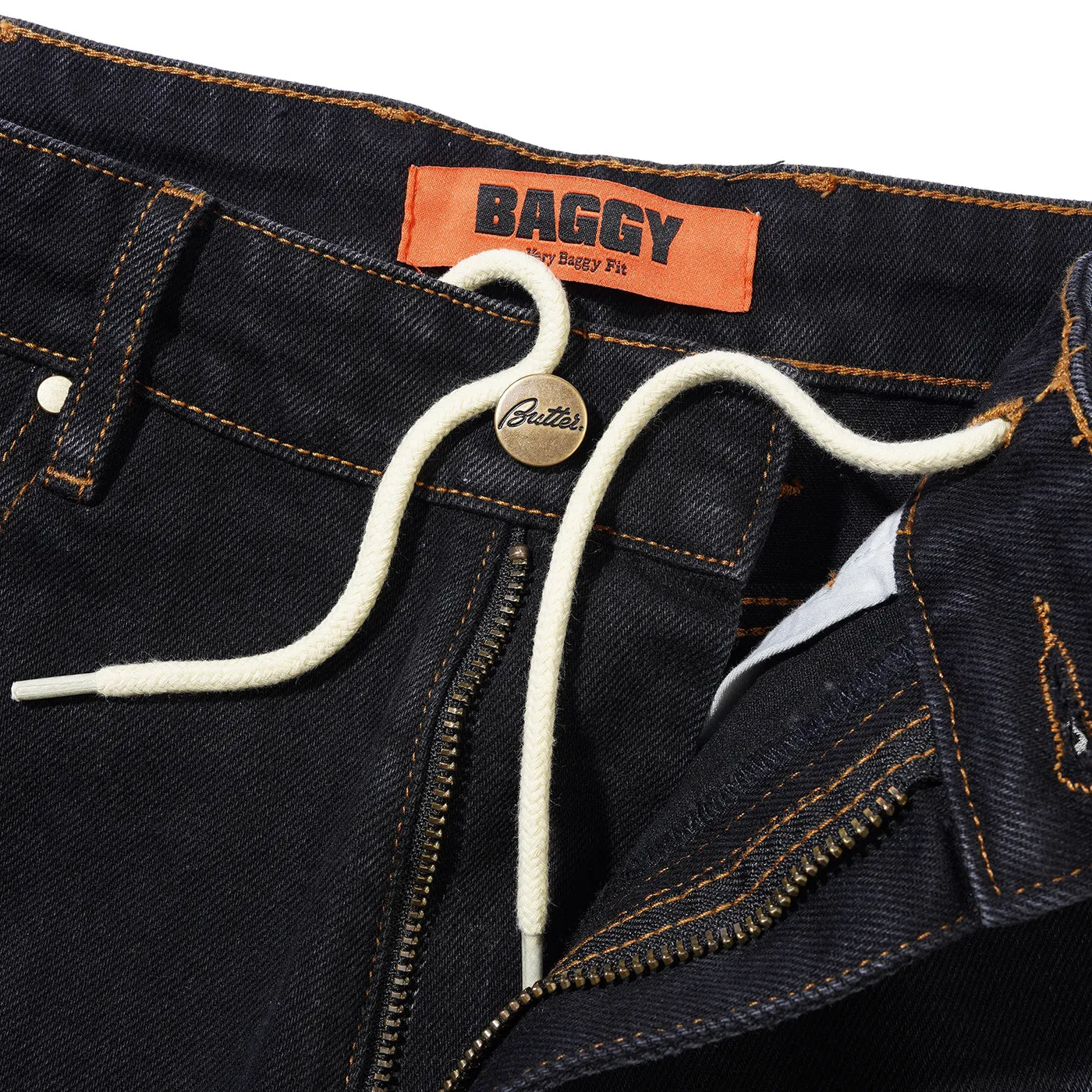 Butter Goods x Disney Fantasia Baggy Denim Jeans - Washed Black