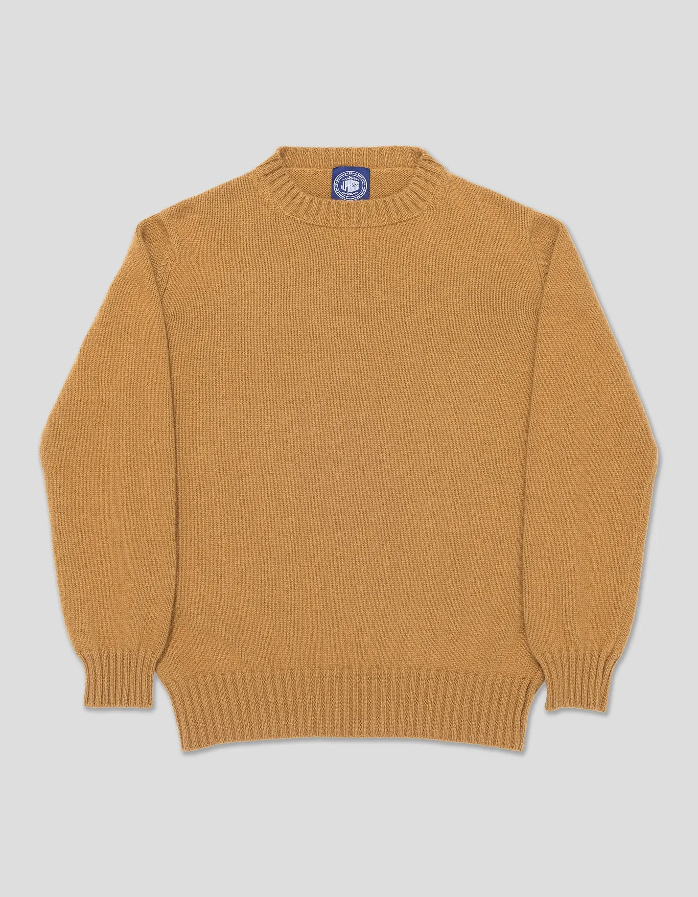 CAMEL HAIR CREW NECK SWEATER