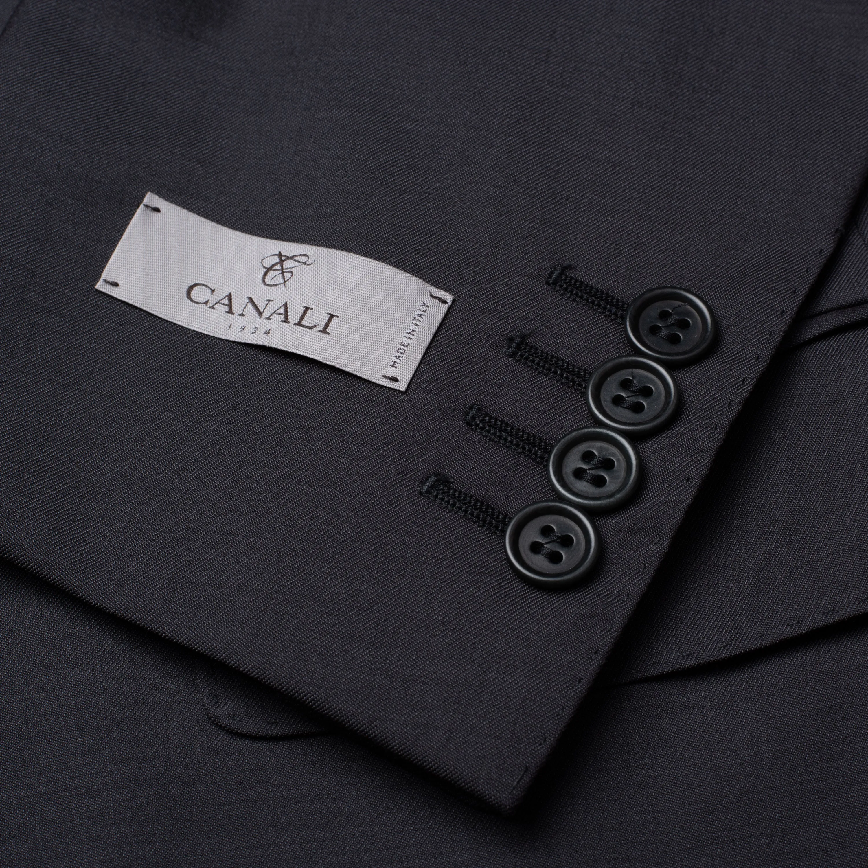 CANALI 1934 Dark Gray Wool Suit EU 56 NEW US 46 Short Fit Model