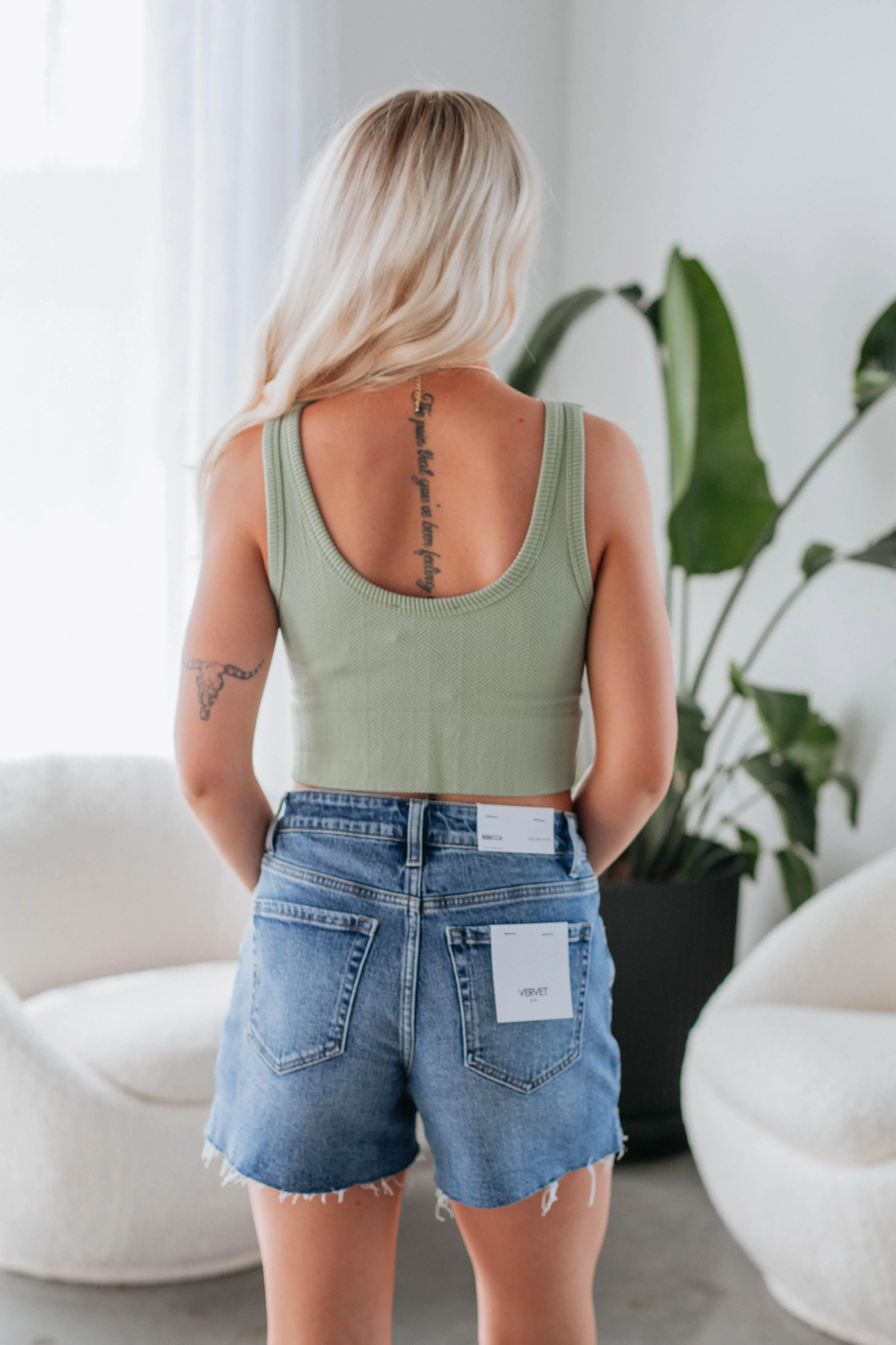 Casual Days Tank - Light Olive