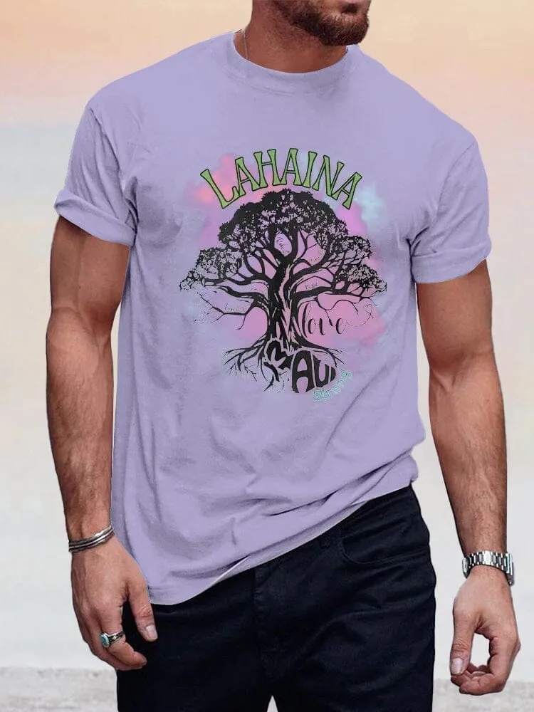 Casual Lahaina Graphic T-shirt