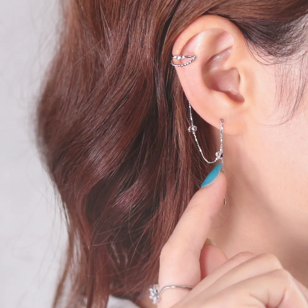 Chain Crawler Earring Cuff