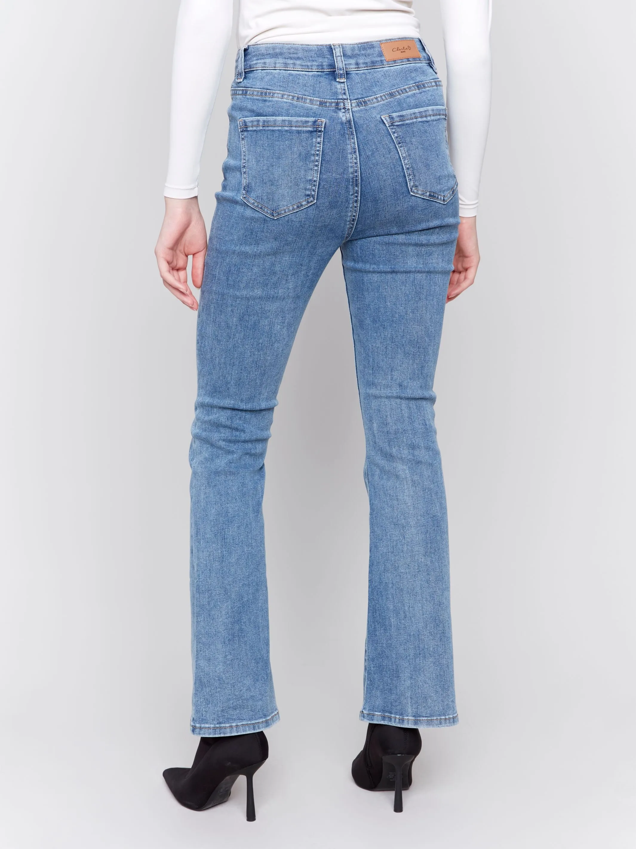 Charlie B. Medium Wash Flared Jeans