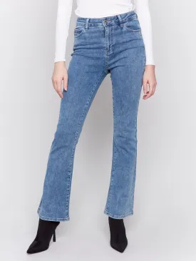 Charlie B. Medium Wash Flared Jeans