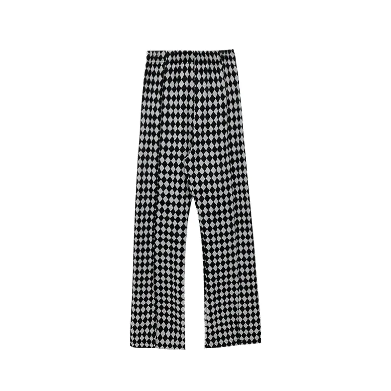 Checkmate Checkerboard front split pants