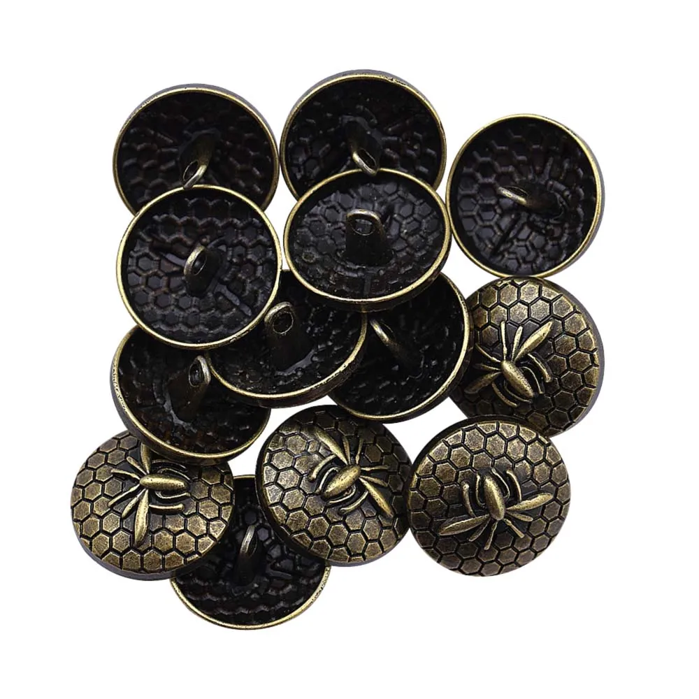 Classic Vintage Spider Design Shank Metal Buttons for Coats