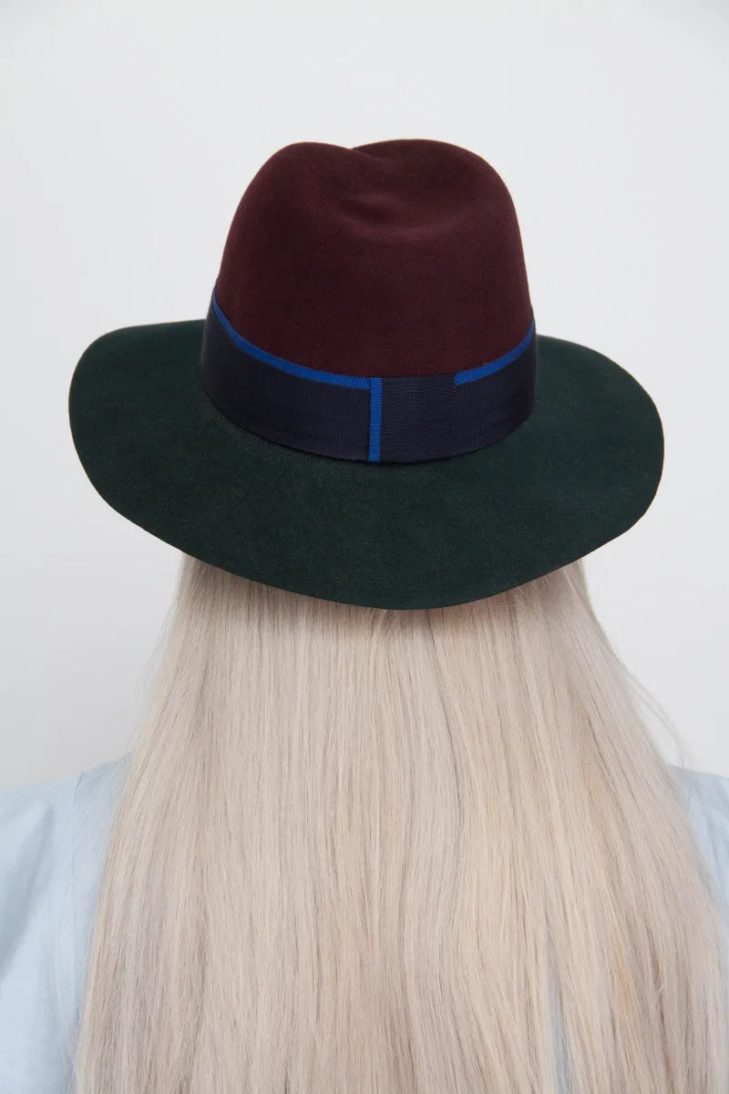 COLORBLOCK WIDE BRIM HAT