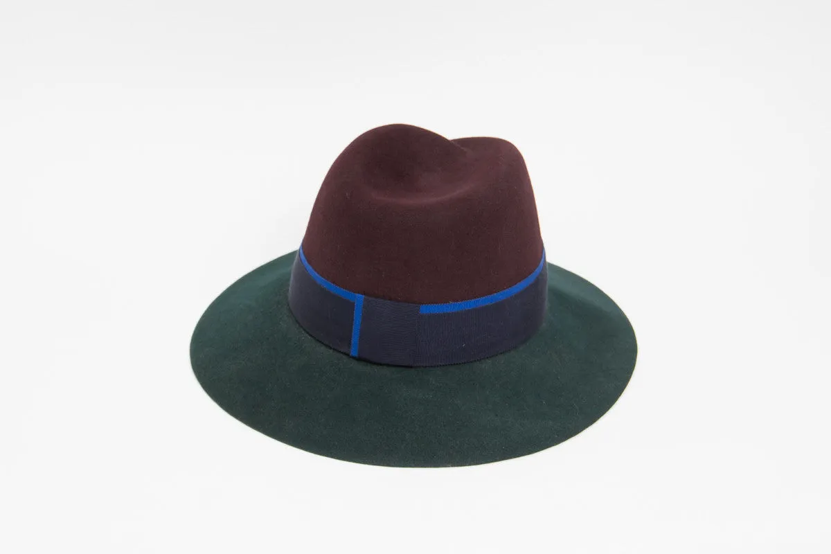 COLORBLOCK WIDE BRIM HAT