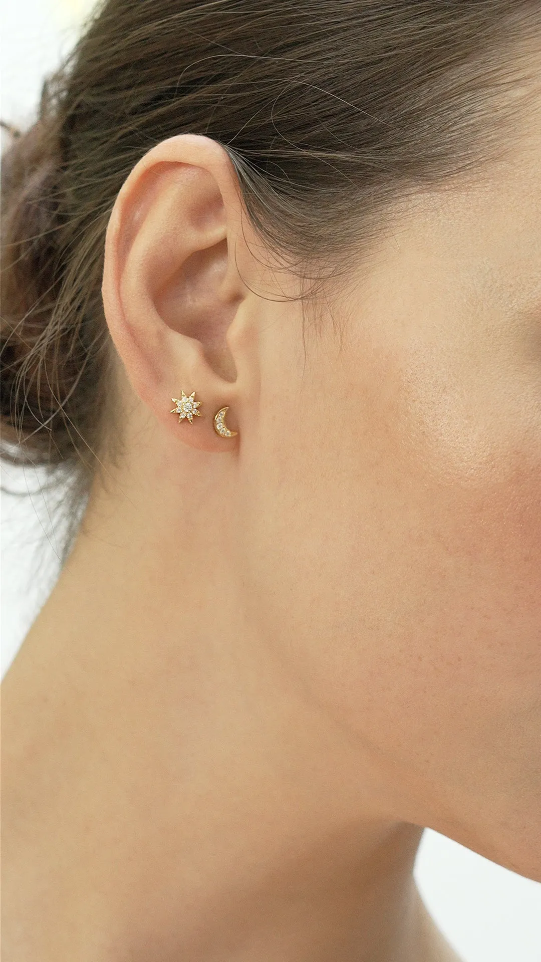 Comet Stud 18K Gold Vermeil