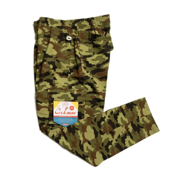 Ripstop Woodland Camo Green Cargo Chef Pants by Cookman: Durable and Stylish