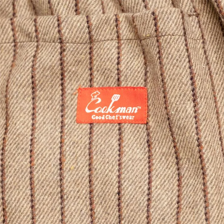 Cookman Chef Pants - Wool Mix Stripe : Beige