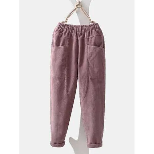 Corduroy Pocket Casual Pant