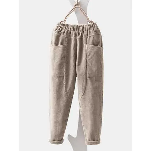 Corduroy Pocket Casual Pant