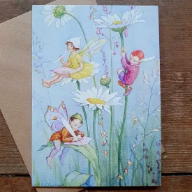 Daisy Fairies Greeting Card