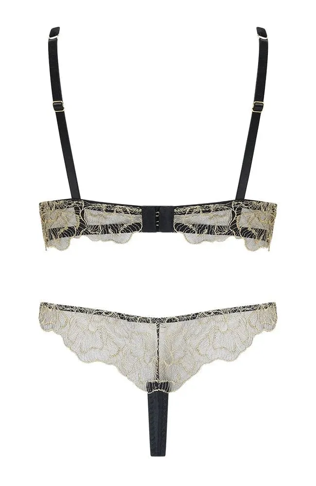 Damona Plunge Bra Set