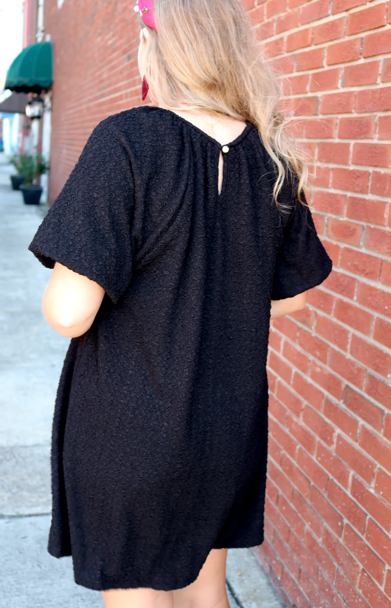 Daphne Short Sleeve Dress | Black